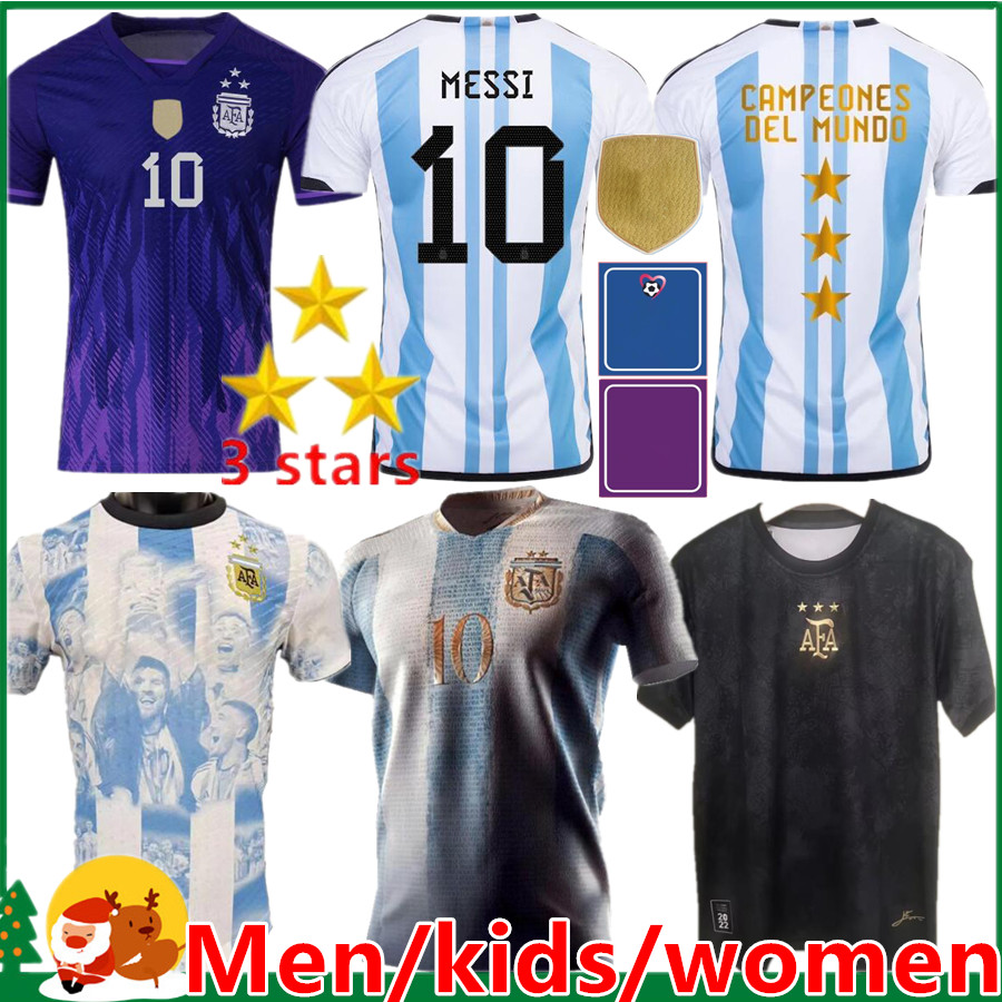 3 stars Argentina 2023 soccer Jerseys 23 24 DYBALA DI MARIA MESSIS MARTINEZ DE PAUL MARADONA FERNANDEZ training football shirt kids kit / Men / women, Women 2022 home
3 stars Argentina 2023 soccer Jerseys 23 24 DYBALA DI MARIA MESSIS MARTINEZ DE PAUL MARADONA FERNANDEZ training football shirt kids kit / Men / women, Women 2022 home