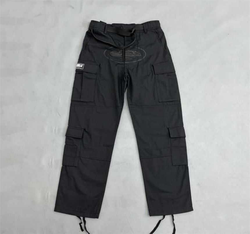 

Corteiz Men's Spring Cargo Pants Trendy Quality Trousers Men's Pants Y2k Cargo Pants Corteiz Harajuku Hip Hop Print Multi Pocket Overalls, Black