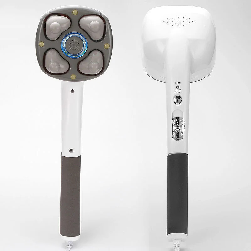 Full Body Massager Electric Magnetic Stone Handheld Massager Anion Cervical Body Massage Hammer Muscle Relax Vibrating Deep Tissue Massage Machine 231