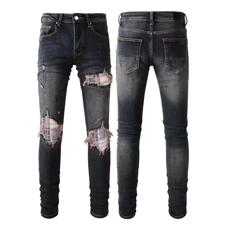 Mens Jeans Designer Distressed Ripped Skinny Cowboy Pant Jeans Rock Revival Trousers Straight Slim Elastic Denim Fit Moto Pants Trendy Streetwear, Black
Mens Jeans Designer Distressed Ripped Skinny Cowboy Pant Jeans Rock Revival Trousers Straight Slim Elastic Denim Fit Moto Pants Trendy Streetwear, Black