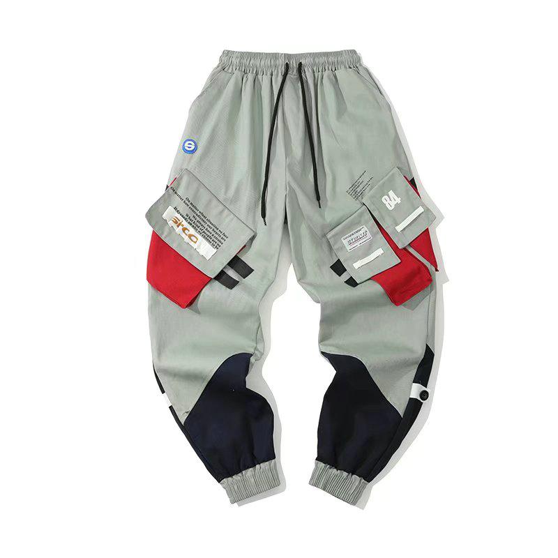 Pants Men Pants Straight High Streetwear Trend Loose Casual Hip Hop Trousers, Light gray
Pants Men Pants Straight High Streetwear Trend Loose Casual Hip Hop Trousers, Light gray