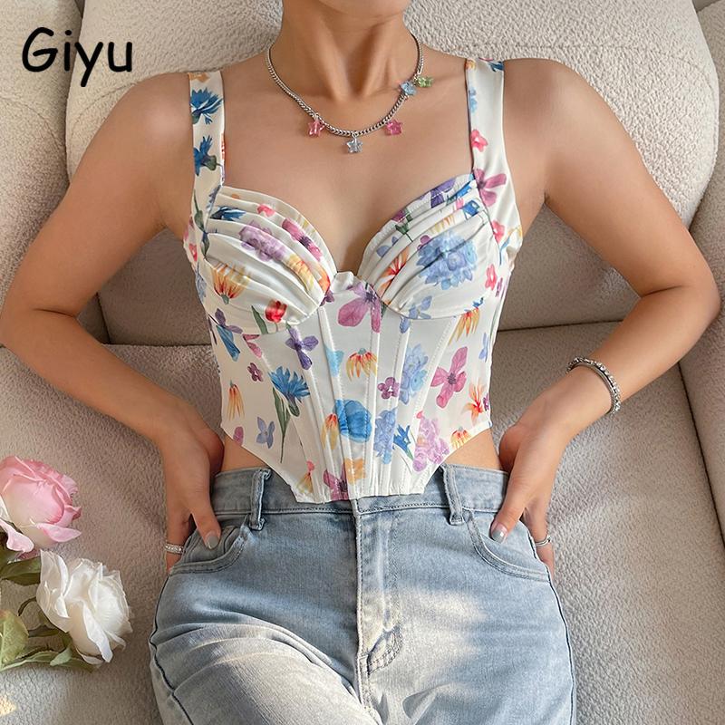 T-Shirt Giyu Vintage Floral Print Tops Women Clothes 2022 Summer Autumn Sexy Club Corset Top Ruched Backless Camis Tunic Slim Camisole
T-Shirt Giyu Vintage Floral Print Tops Women Clothes 2022 Summer Autumn Sexy Club Corset Top Ruched Backless Camis Tunic Slim Camisole