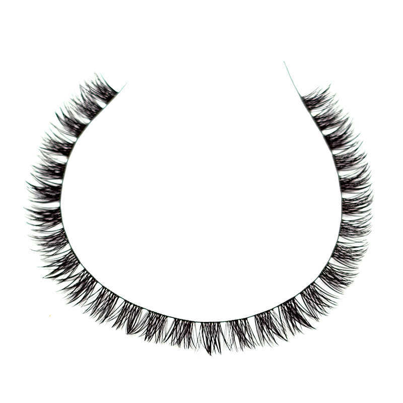3 PCFalse Eyelashes Hand Made Eyelash Extension Segmented Lashes Dramatic Lash Bundles Soft Ribbon Strip Eyelashes Makeup transparent terrier Lashes Z