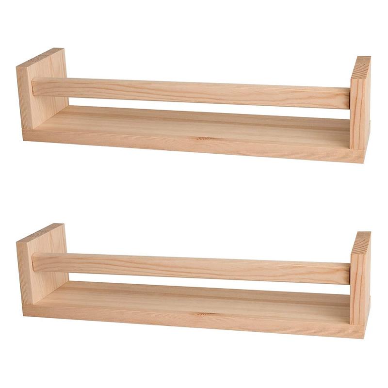 Organization 2Pcs Bookshelf Natural Wood Floating Wall Bookshelf For Kids Nursery Shelves For Wall Bathroom Decor Kitchen Spice Rack
Organization 2Pcs Bookshelf Natural Wood Floating Wall Bookshelf For Kids Nursery Shelves For Wall Bathroom Decor Kitchen Spice Rack