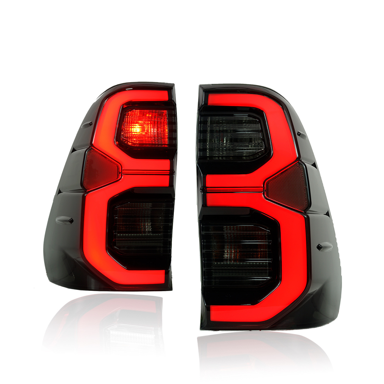 Auto Taillights for Toyota Hilux 20 15-20 21 LED DRL Tail Lamp Rear Reverse Fog Brake Turn Signal Accessories