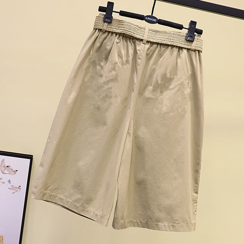 Women's Shorts Shorts Women Summer Elastic Waist Wide Leg Loose Y2K Youth Fashion Casual Empire 4 Colors Harajuku Simple Solid Jupe Femme Retro 2