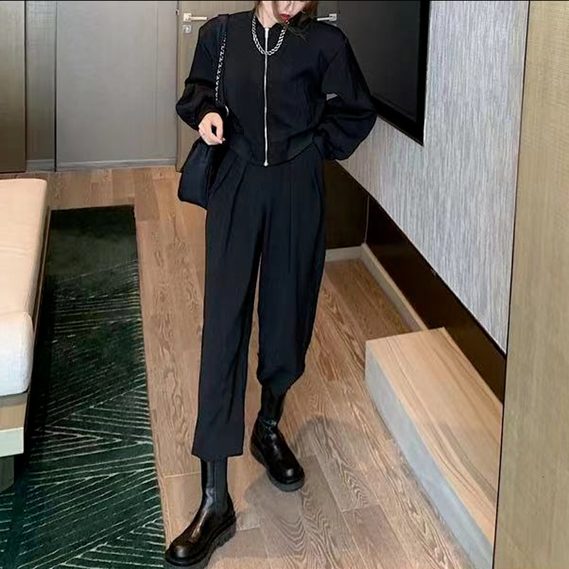 Women's Jackets Basic Jackets Women Spring Cropped Outwear Ladies Clothing Korean Style Fashion Solid Leisure All-match Streetwear Outerwear Ins 