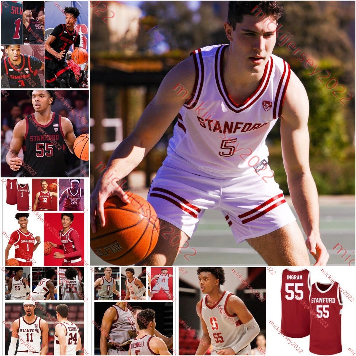 Stanford Cardinal Basketball Jersey 11 Ryan Agarwal 5 Michael O'Connell 23 Brandon Angel Spencer Jones James Keefe Jarvis Moss Mens Custom Stitched Stanford Jerseys, White
Stanford Cardinal Basketball Jersey 11 Ryan Agarwal 5 Michael O'Connell 23 Brandon Angel Spencer Jones James Keefe Jarvis Moss Mens Custom Stitched Stanford Jerseys, White