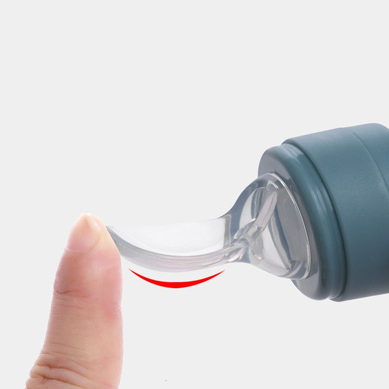 Baby Bottles# Food Feeding Eat Fruit Complementary food Bag Feed Rice Cereal Spoon Silicone Pacifier Tool Accessories 230427