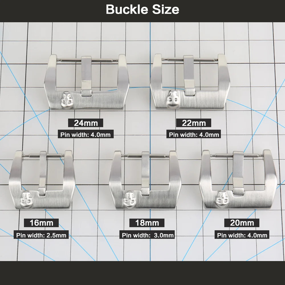 Watch Bands MAIKES Stainless Steel Watch Clasp 16mm 18mm 20mm 22mm 24mm Black Silver Rose Gold Watch Buckle For Watch band 231128