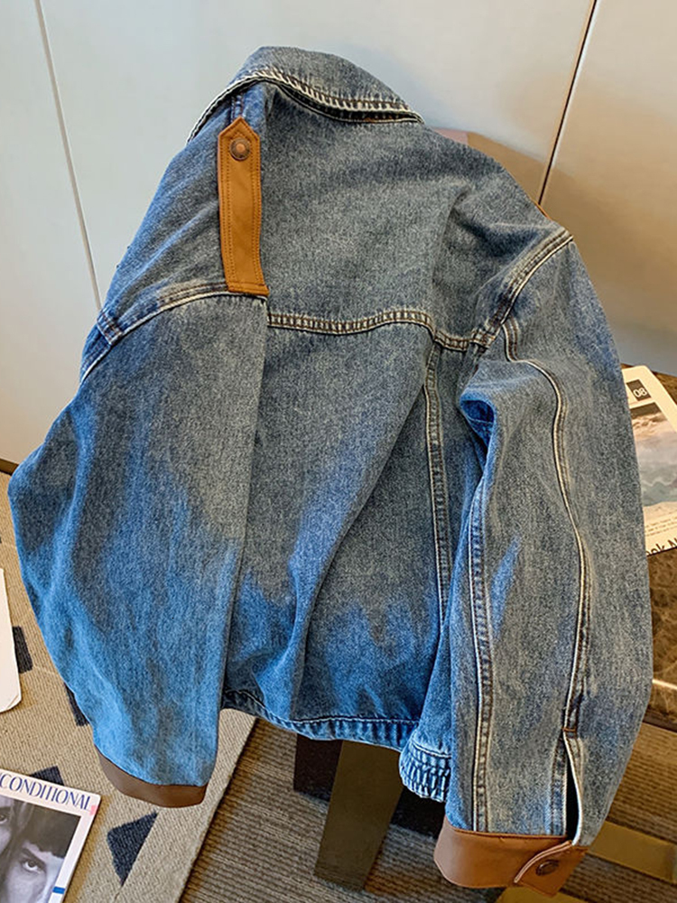 Women's Jackets Spring Vintage Denim Jacket Women Fashion Autumn Loose Harajuku BF Casual Streetwear Jeans Coat 230428