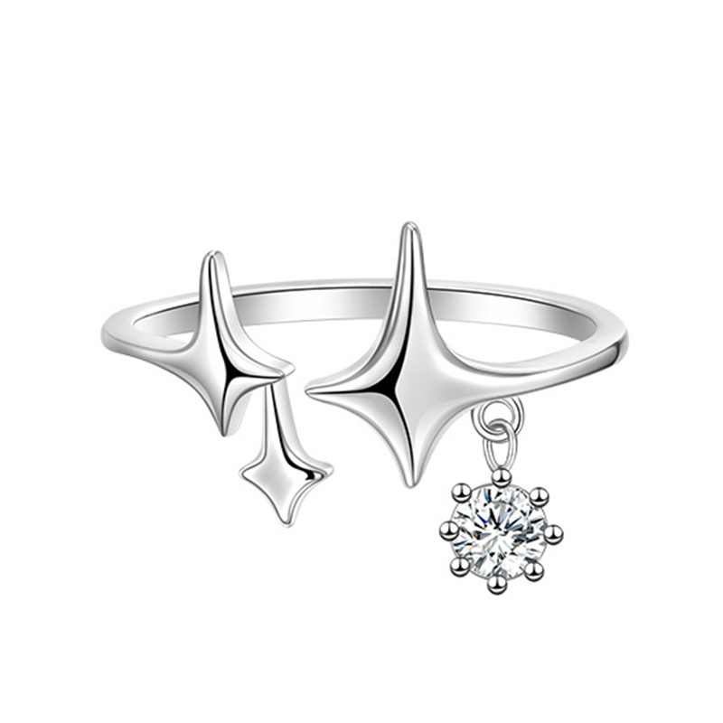 Sterling Silver 925 Star Rings Korean Style Zirconia Jewelry High Quality Aesthetic Accessories For Women Birthday Gift Female
Sterling Silver 925 Star Rings Korean Style Zirconia Jewelry High Quality Aesthetic Accessories For Women Birthday Gift Female