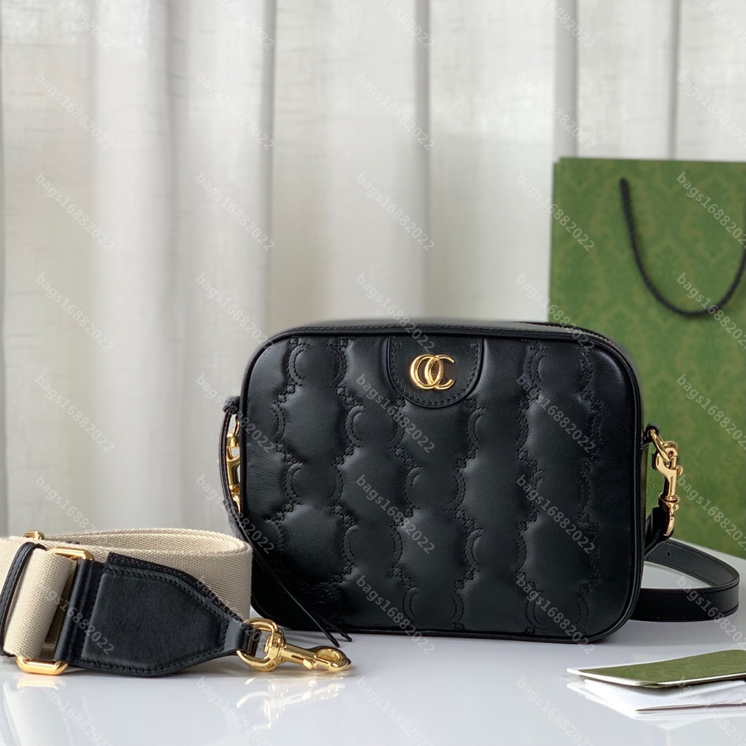 Marmont Matelasse Chain bag Women shoulder srossbody bag real leather handbag chain Cosmetic messenger shoulderbag lady wallet Cross body GG designer bags tote
