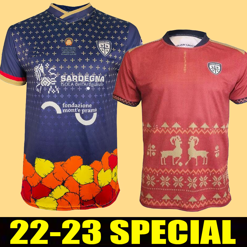 22-23 Cagliari Calcio SPECIAL EDITION soccer jerseys 2023 Simeone CHRISTMAS NANDEZ home away third footbll shirt men uniform, Away+patch
22-23 Cagliari Calcio SPECIAL EDITION soccer jerseys 2023 Simeone CHRISTMAS NANDEZ home away third footbll shirt men uniform, Away+patch
