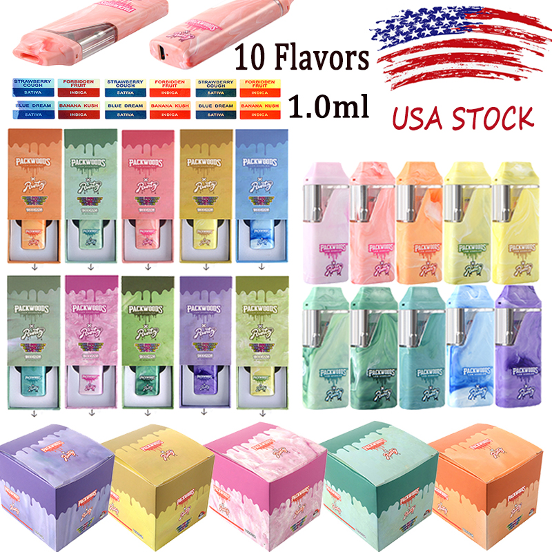 USA STOCK Packwoods X Runty Disposable E Cigarettes 1000MG 1.0ml Empty Vape Pen 380mah Rechargeable Disposable Device 10 Flavors With Packing
USA STOCK Packwoods X Runty Disposable E Cigarettes 1000MG 1.0ml Empty Vape Pen 380mah Rechargeable Disposable Device 10 Flavors With Packing