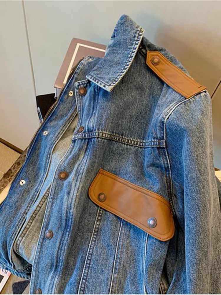 Women's Jackets Spring Vintage Denim Jacket Women Fashion Autumn Loose Harajuku BF Casual Streetwear Jeans Coat 230428