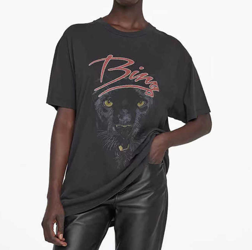 23ss AB BING Vintage Washed Tee Leopard Head Print Stir-fry Snowflake Yeast Tees Women Designer T-shirt Tops Tshirts, Black
23ss AB BING Vintage Washed Tee Leopard Head Print Stir-fry Snowflake Yeast Tees Women Designer T-shirt Tops Tshirts, Black