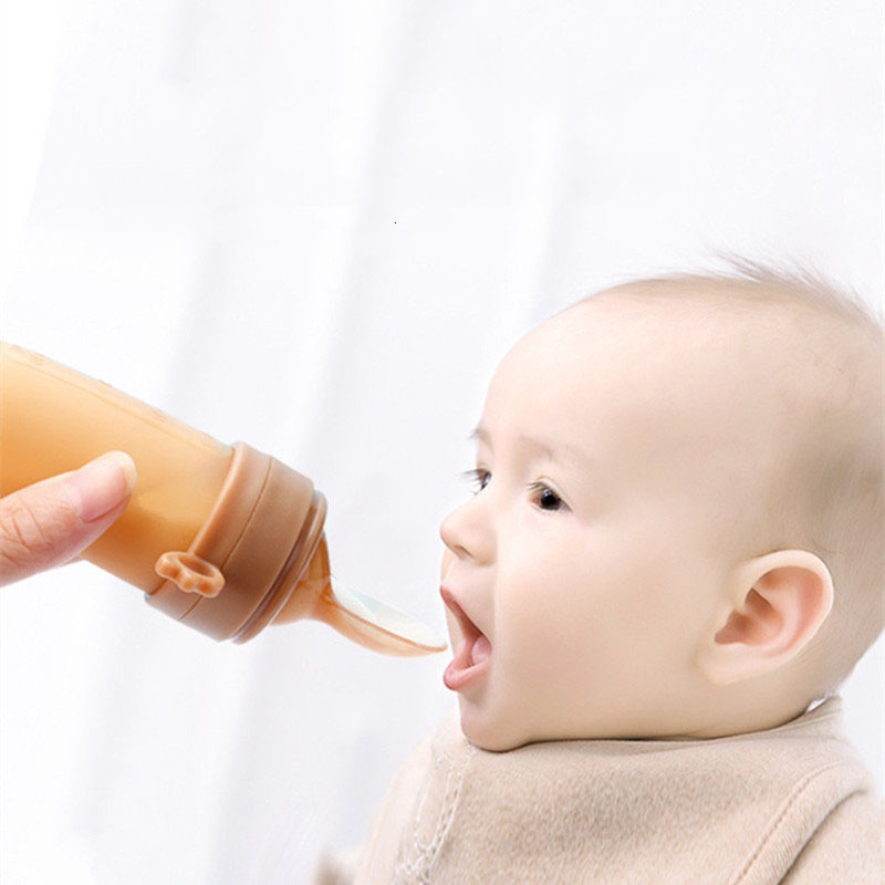 Baby Bottles# Food Feeding Eat Fruit Complementary food Bag Feed Rice Cereal Spoon Silicone Pacifier Tool Accessories 230427
