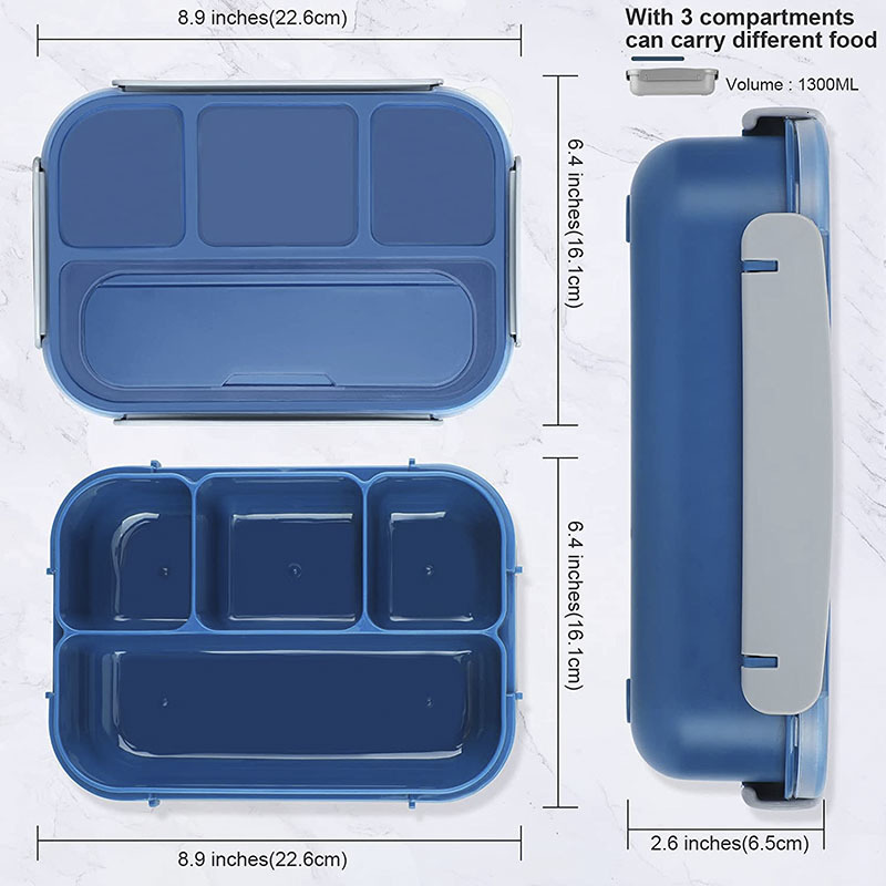 Cups Dishes Utensils Food Box Tiffin Box Lunchbox School Children Balance Bento Box 4 Compartment Lunch Box Kitchen Accessories Children Snack Holder 