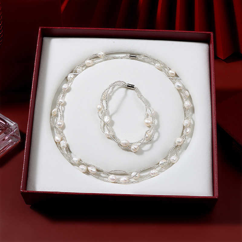 Pendant Necklaces Dome Cameras 2021 Fashion Women Necklace Multicolor Small Rice Baroque Beaded Natural Freshwater Pearl Necklace Short Choker Collare