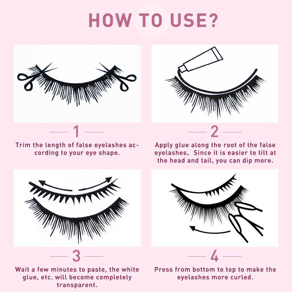 3 PCFalse Eyelashes 3D Lashes Premade Fan A/M Shape Spikes Cluster Eyelash Mix Extension Individual Makeup Super Natural Wispy DIY Premade Peduncle Z0