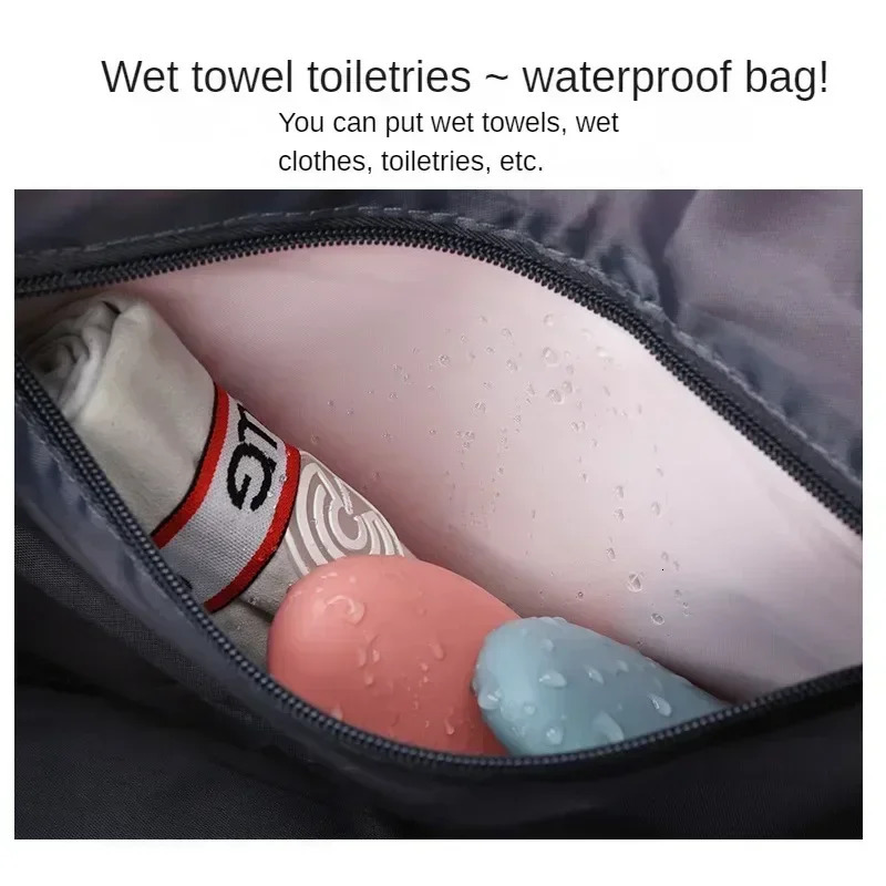 Outdoor Bags Large Capacity Travel Waterproof Tote Handbag Duffle Women Yoga Fitness with Shoe Compartment 231128