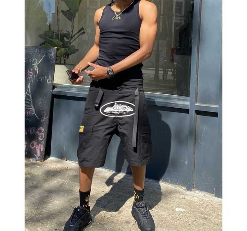 Corteiz American high street Multi Pocket printed black overalls shorts men' fashion summer loose cropped pants, Black and white printing
Corteiz American high street Multi Pocket printed black overalls shorts men' fashion summer loose cropped pants, Black and white printing