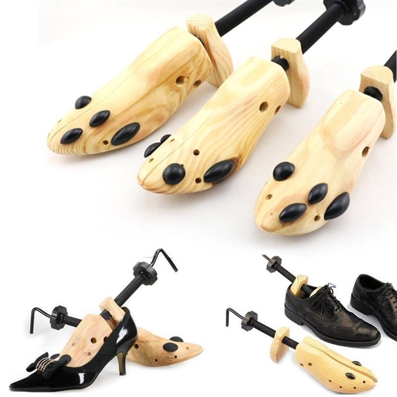 Shoe Parts Accessories Stretcher Wooden Shoes Tree Shaper Rack Wood Adjustable Flats Pumps Boots Expander Trees Size SML Man Women 231127