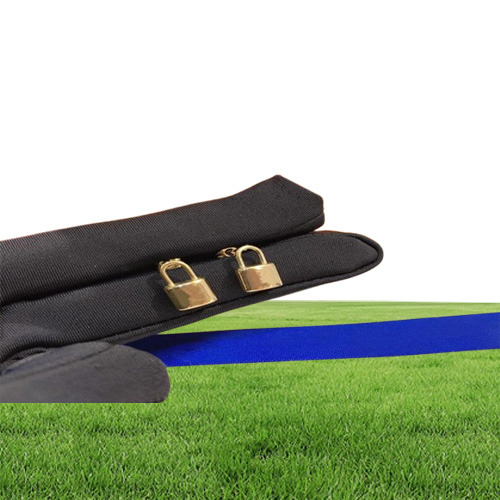 Designer Earrings mini tiny lock love letter stud Earring stainess steel 18k rose Gold Silver studs Women Wedding Party Jewel