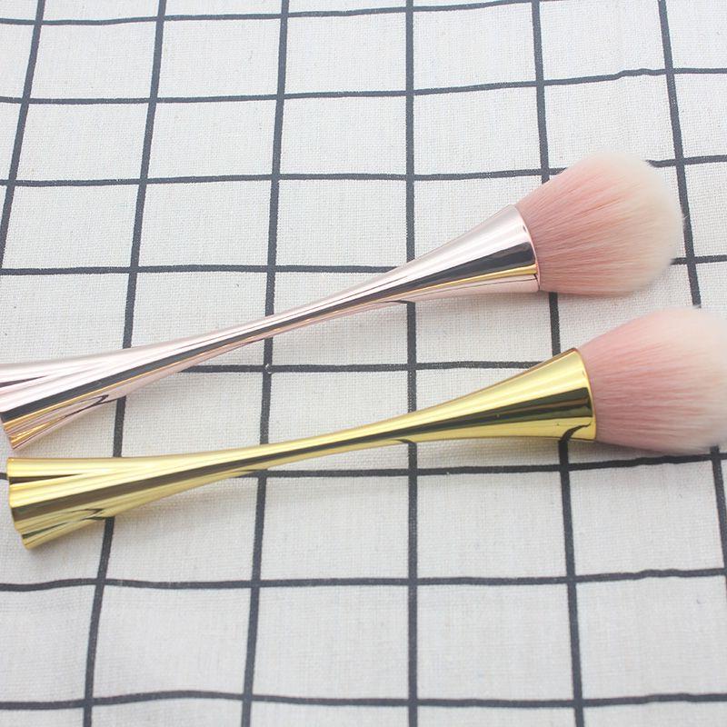 wholesale Gold Pink Power Brush Makeup Single Travel Disposible Blusher Make Up Brush Professional Beauty Cosmetics Tool Atcigzxx240709