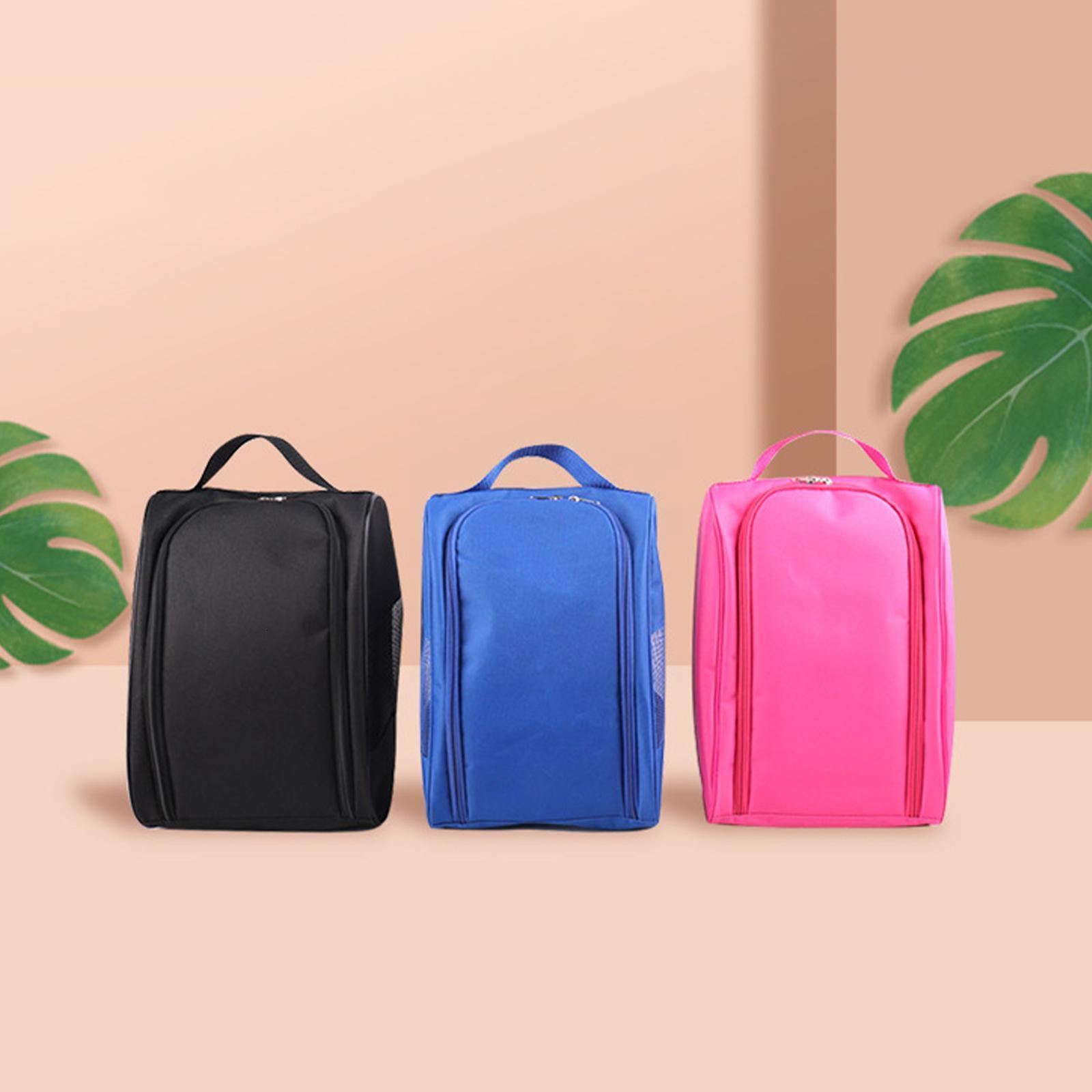 Outdoor Bags Portable Golf Shoe Bag Oxford Cloth Lightweight Golf Outdoor Color Organization Pouch Shoe Accessories Sport 230428