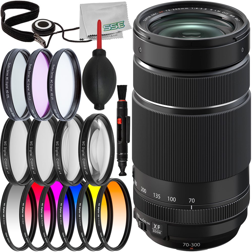 XF 70-300mm f 4-5 6 R LM OIS WR Lens with Essential Accessory Bundle 3PC Multi-Coated UV Filter Kit UV, CPL, FLD , Lens Cap Keeper More
XF 70-300mm f 4-5 6 R LM OIS WR Lens with Essential Accessory Bundle 3PC Multi-Coated UV Filter Kit UV, CPL, FLD , Lens Cap Keeper More