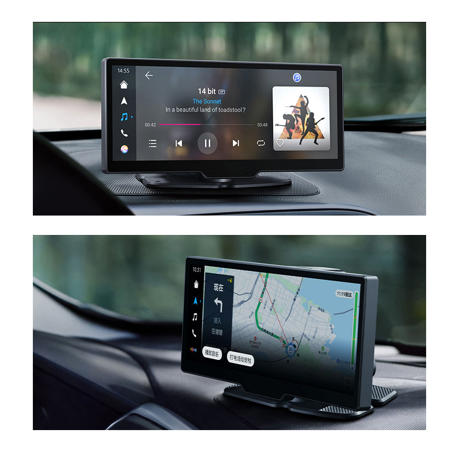 Car DVR 4K WiFi GPS 10.26 Inch Video Recorder Car Mirror Rearview Camera Carplay&Android Auto Wireless AUX Wired Navi Bluetooth DVRs
