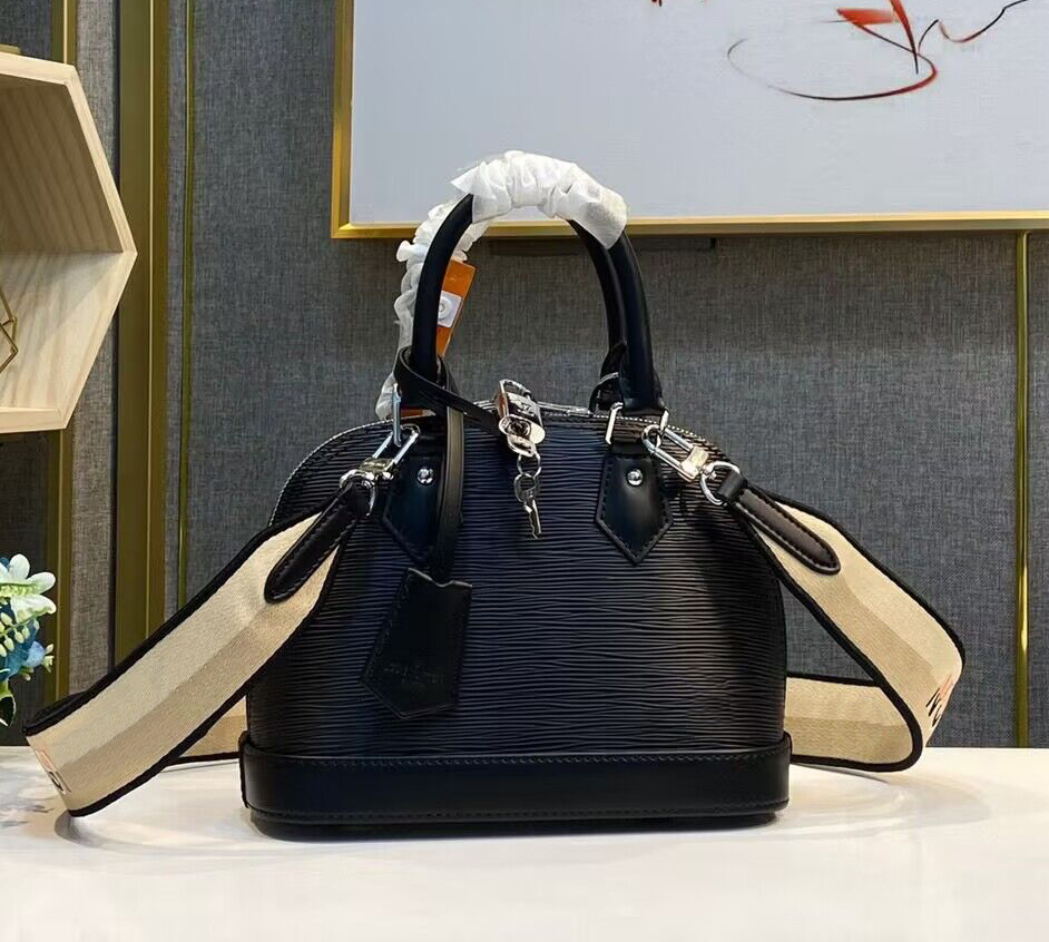 Speedy ALMA BB shell bag padlock women handbag leather flower Embossed shoulder bags crossbody bag Messenger handbags luxurys Totes tote bag Designer bags