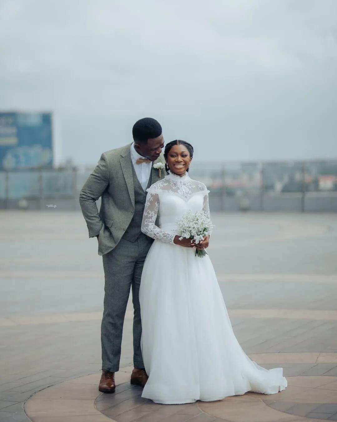 Modest 2024 High Neck Wedding Dress Long Sleeve Lace Appliqued A Line Bridal Gowns Beach Country robes de mariee