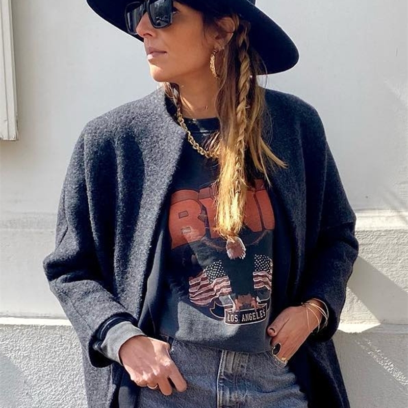 Women's T Shirt Kaus Elang Punk Liar Katun Rock N Roll Grafis Wanita Atasan Streetwear Kasual Vintage Musim Panas 2023 230427