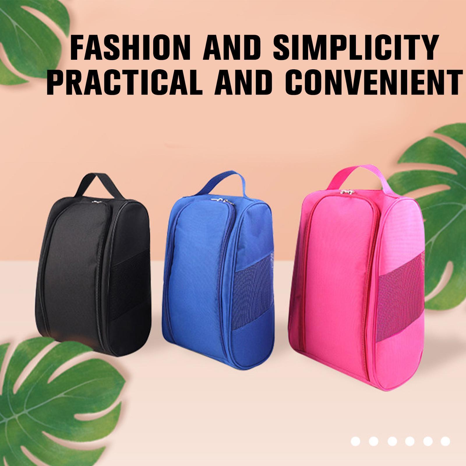 Outdoor Bags Portable Golf Shoe Bag Oxford Cloth Lightweight Golf Outdoor Color Organization Pouch Shoe Accessories Sport 230428