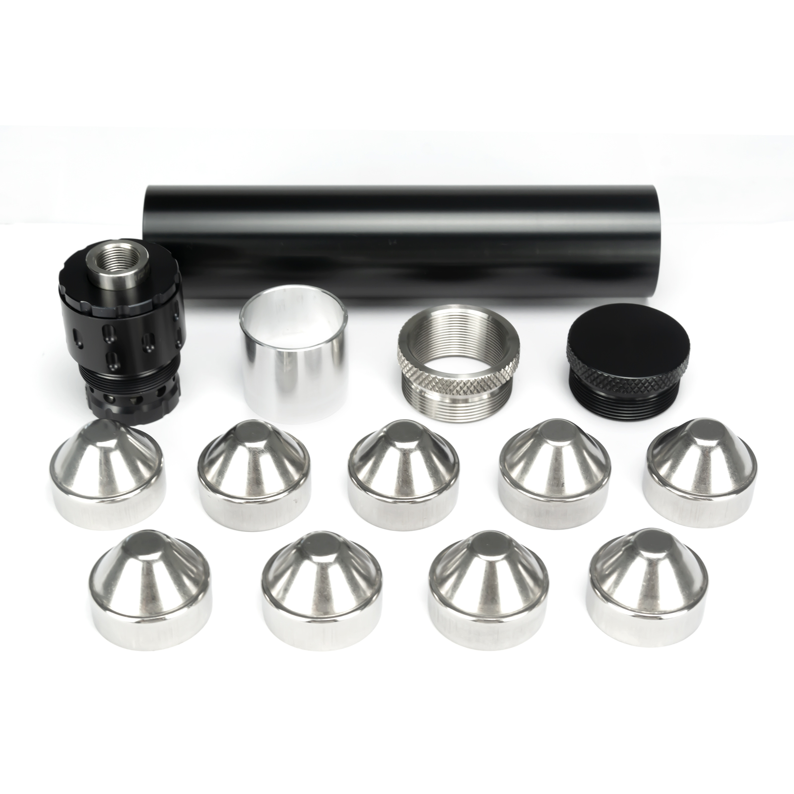 1.45"OD 7"L Aluminum Tube Fuel Filter with 1/2x28 5/8x24 End Cap Solvent Trap and 1-3/16x24 Stainless Steel Piston Booster
1.45"OD 7"L Aluminum Tube Fuel Filter with 1/2x28 5/8x24 End Cap Solvent Trap and 1-3/16x24 Stainless Steel Piston Booster