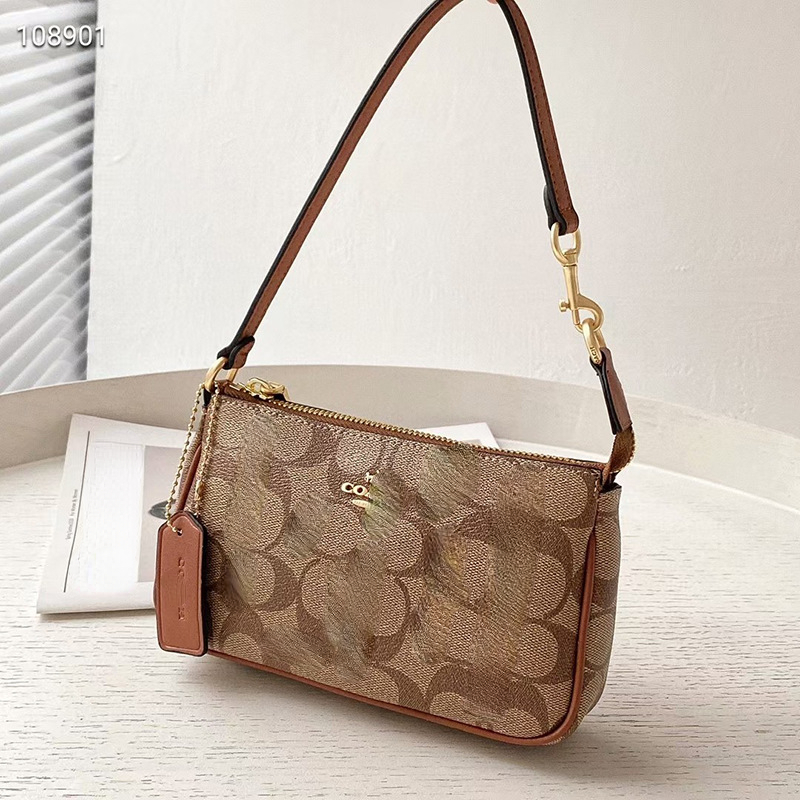 Women's Classic Luxury Bags Coating Old Flower Vintage Flap Designer Crossbody Bag Nolita 19cm