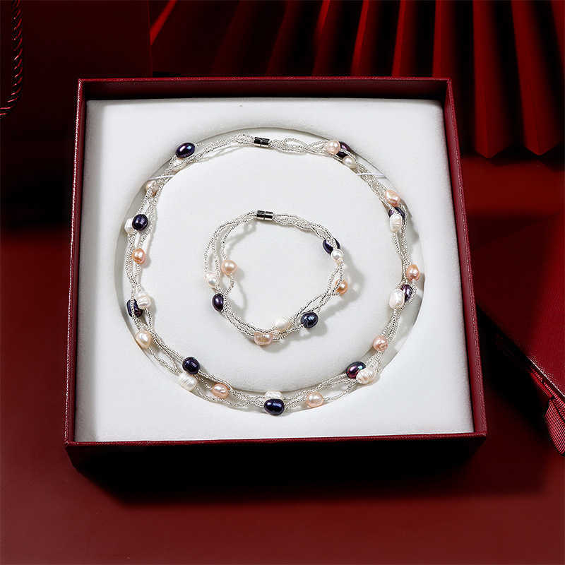 Pendant Necklaces Dome Cameras 2021 Fashion Women Necklace Multicolor Small Rice Baroque Beaded Natural Freshwater Pearl Necklace Short Choker Collare