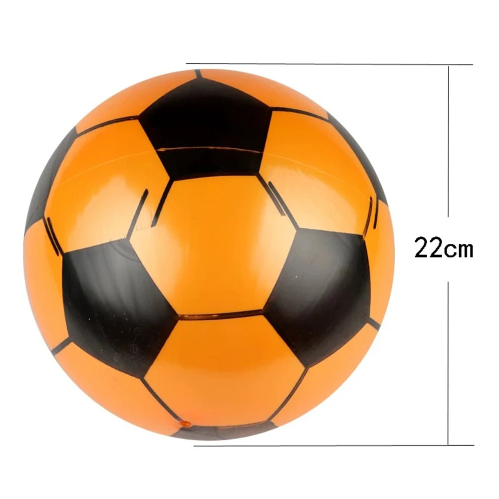 Balls 20cm Children Soccer Ball Multicolor PVC Inflatable Hand Pat Football Sports Matches Training Outdoor Games Beach Elastic Balls 231127