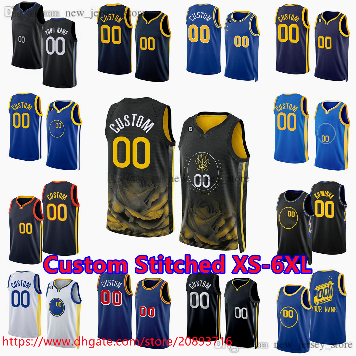 Custom Stitched XS-6XL Basketball 30 StephenCurry 11 KlayThompson Jersey 3Poole 22 AndrewWiggins 23 DraymondGreen 00 JonathanKuminga 4 MosesMoody 5 KevonLooney, Stitched jersey
Custom Stitched XS-6XL Basketball 30 StephenCurry 11 KlayThompson Jersey 3Poole 22 AndrewWiggins 23 DraymondGreen 00 JonathanKuminga 4 MosesMoody 5 KevonLooney, Stitched jersey