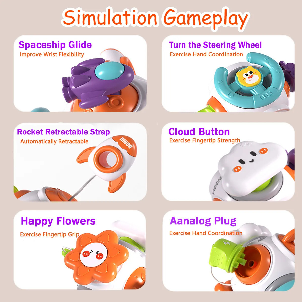 Wall Decor Montessori Toy Educational Learning Busy Cube Hand on Ability Training Lock Box Fine Motor Skill Development for Kids 231128