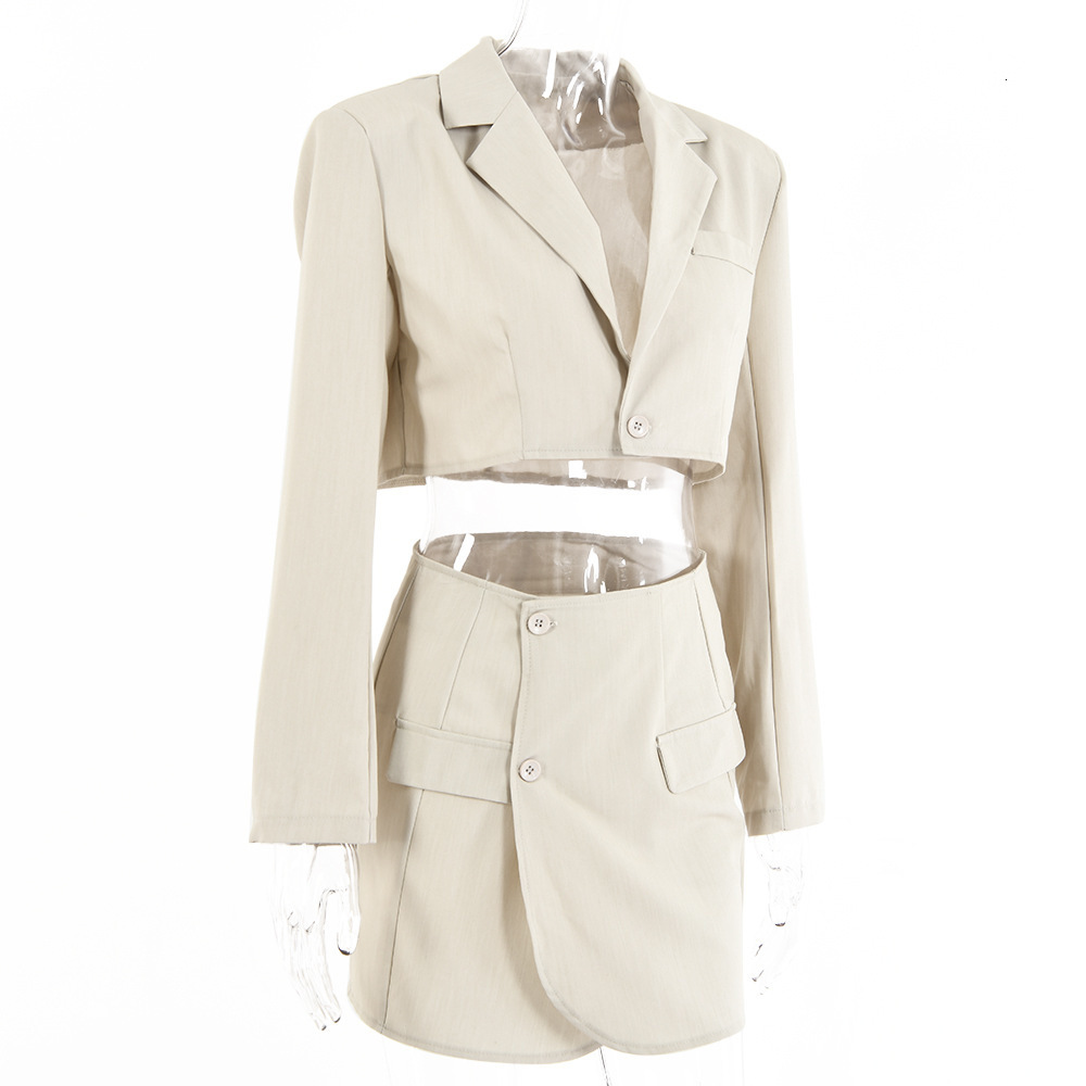 Two Piece Dress Articat V Neck Casual Sexy Two Piece Set Women Fashion Long-Sleeve Top Bodycon Short Dress Spring Summer Clothing 230428