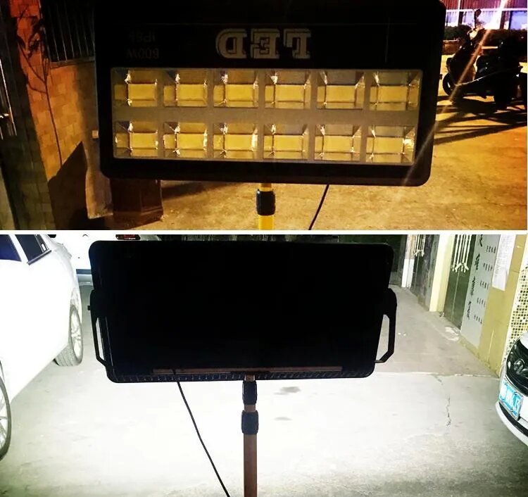 Outdoor LED FloodLights Fixture 600W 500W 400W 300W IP66 Waterproof Exterieur COB Floodlight 90 Degree Beam Angle Spotlight