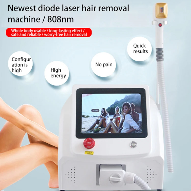 Newest Diode Laser Hair Removal Device 808nm Non-invasive Painless Depilation Wrinkle Acne Treatment Skin Whitening Beauty Equipment