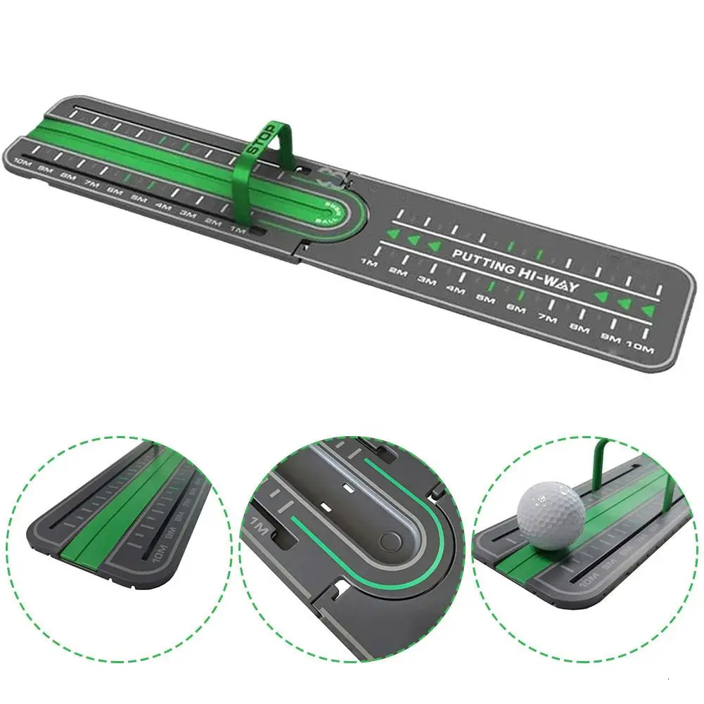 Other Golf Products Precision Distance Putting Drill Green Mat Ball Pad Mini Training Aids Accessories 231128