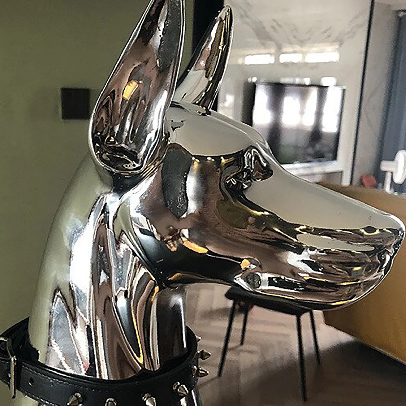 Decorative Objects Figurines Home Decor Sculpture Doberman Dog Large Size Art Animal Statues Figurine Room Decoration Resin Statue Ornamentgift Gift 2
