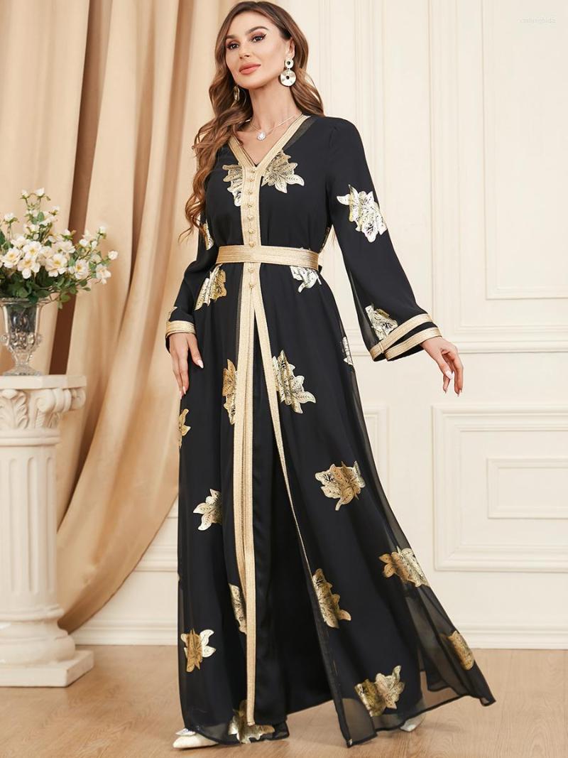 Ethnic Clothing Elegant Casual Women's Dresses Abayas For Women Muslim 2 Pieces Set Printed Lace Tape Belted Kaftan Ramadan Gorgeous Party
Ethnic Clothing Elegant Casual Women's Dresses Abayas For Women Muslim 2 Pieces Set Printed Lace Tape Belted Kaftan Ramadan Gorgeous Party