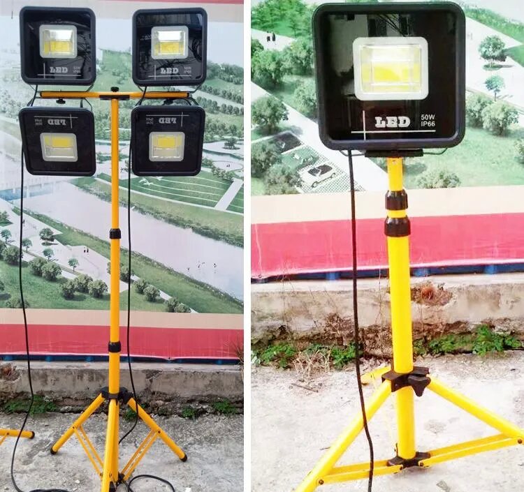 Outdoor LED FloodLights Fixture 600W 500W 400W 300W IP66 Waterproof Exterieur COB Floodlight 90 Degree Beam Angle Spotlight